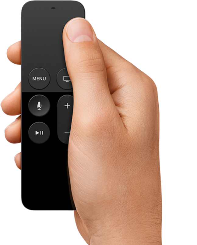 Diaľkový ovládač Apple TV s dotykovým povrchom